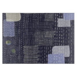 パターン日本のに似た刺し子のステッチ カッティングボード