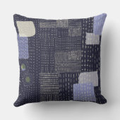 パターン日本のに似た刺し子のステッチ クッション (裏面)