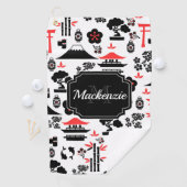 パターン日本の ゴルフタオル (インサイチュ)