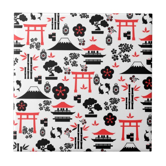 パターン日本の タイル (正面)