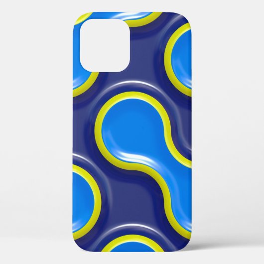 パターン曲線のデザイン継ぎ目なし Case-Mate iPhoneケース (裏面)