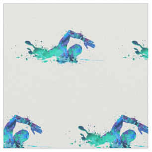 パターン泳ぐ人の制作 ファブリック