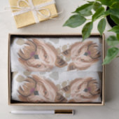 パターン犬の足のヨークシャテリア 薄葉紙 (ギフト)