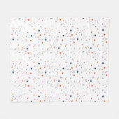 パターン紙吹雪テクスチャ フリースブランケット (正面(横))