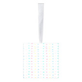 パターン線 キューブオーナメント (右)