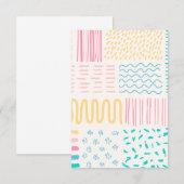 パターン線 サンキューカード (正面/裏面)