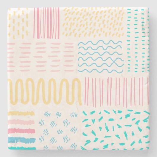 パターン線 ストーンコースター (正面)