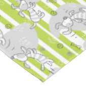 パターン背景を遊んでいる犬 テーブルクロス (アングル)