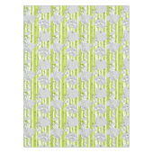 パターン背景を遊んでいる犬 テーブルクロス (正面)