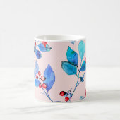 パターン背景抽象芸術赤万華鏡のように千変万化するパターン設計 コーヒーマグカップ (中央)