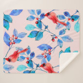 パターン背景抽象芸術赤万華鏡のように千変万化するパターン設計 シェルパブランケット (正面(横))