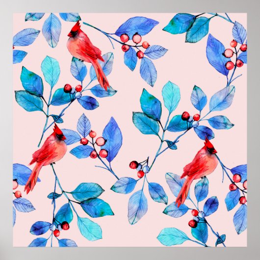 パターン背景抽象芸術赤万華鏡のように千変万化するパターン設計 ポスター (正面)