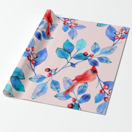 パターン背景抽象芸術赤万華鏡のように千変万化するパターン設計 ラッピングペーパー (アンロールド)