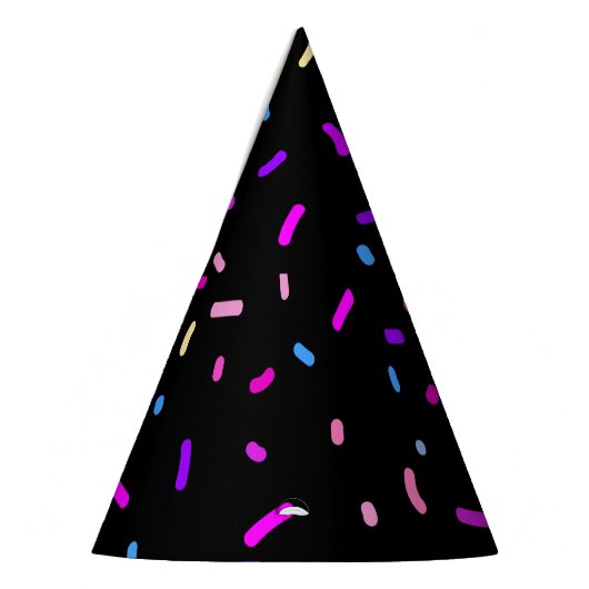 パターン色スタイリッシュ塗り夏パーティー パーティーハット (左)