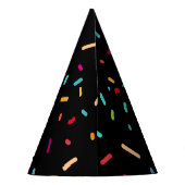 パターン色スタイリッシュ塗り夏ヴィンテージ パーティーハット (裏面)