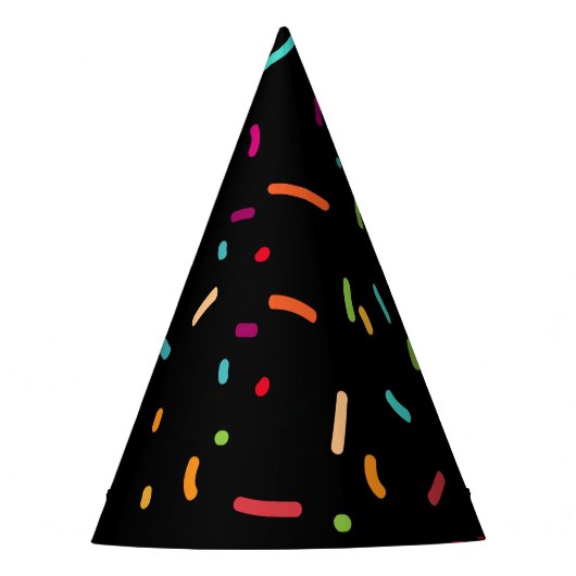 パターン色スタイリッシュ塗り夏ヴィンテージ パーティーハット (正面)