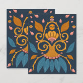 パターン華美中世スタイルパーソナライズされた (正面/裏面)