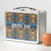 パターン華美中世スタイルパーソナライズされた メタルランチボックス (インサイチュ)