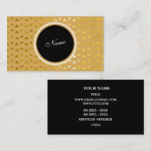 パターン金ゴールド 名刺 (正面/裏面)