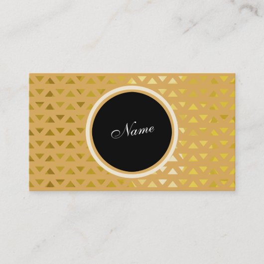パターン金ゴールド 名刺 (正面)