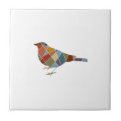 パターン鳥 タイル (正面)