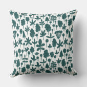 パターン051017 – テクスチャ – 濃い緑 クッション (裏面)