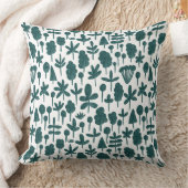 パターン051017 – テクスチャ – 濃い緑 クッション (ブランケット)