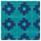 パターン061214 – 青1d4e89のシアン ファブリック (クローズアップ)