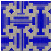 パターン061214 – 青（白） ファブリック (クローズアップ)