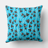 パターン210121 – 黒、白、および空の青 クッション (裏面)