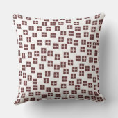 パターン270715 – 濃い茶色と白 クッション (裏面)