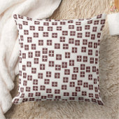 パターン270715 – 濃い茶色と白 クッション (ブランケット)