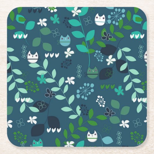 パターン2 スクエアペーパーコースター (正面)