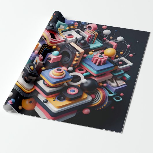 パターン3 ラッピングペーパー (アンロールド)