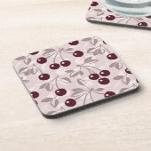 パターン(さくらんぼ2) コースター (左側)