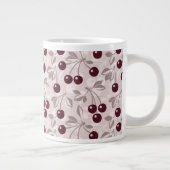パターン(さくらんぼ2) ジャンボコーヒーマグカップ (右)