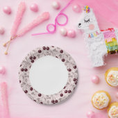 パターン(さくらんぼ2) ペーパープレート (パーティー)