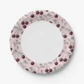 パターン(さくらんぼ2) ペーパープレート (正面)