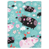 パターン（の模様が）あるで豚のようなクリップボード クリップボード (裏面)