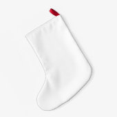 パターン（の模様が）あるなかわいい食糧キャラクター スモールクリスマスストッキング (裏面 (吊り時))