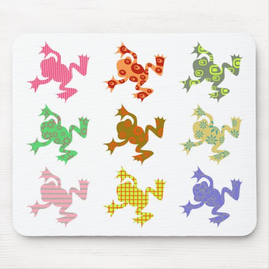 パターン（の模様が）あるなカエル マウスパッド (正面)