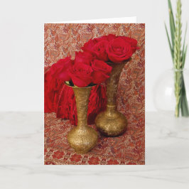 パターン(の模様が)あるなバレンタインのバラ シーズンカード