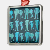 パターン(の模様が)あるなパジャマ・パーティー メタルオーナメント (左)