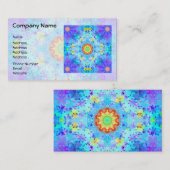 パターン（の模様が）あるなブルースターの腰回りが大きな曼荼羅 名刺 (正面/裏面)