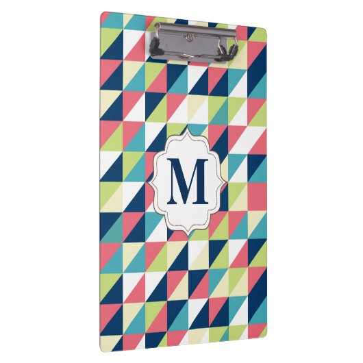 パターン(の模様が)あるなモノグラムの先生のオフィスの用箋挟 クリップボード (右)