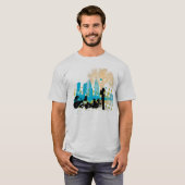 パターン(の模様が)あるなワイシャツのgang2とぶら下がった tシャツ (正面フル)