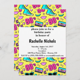 パターン(の模様が)あるな全く90年代 招待状