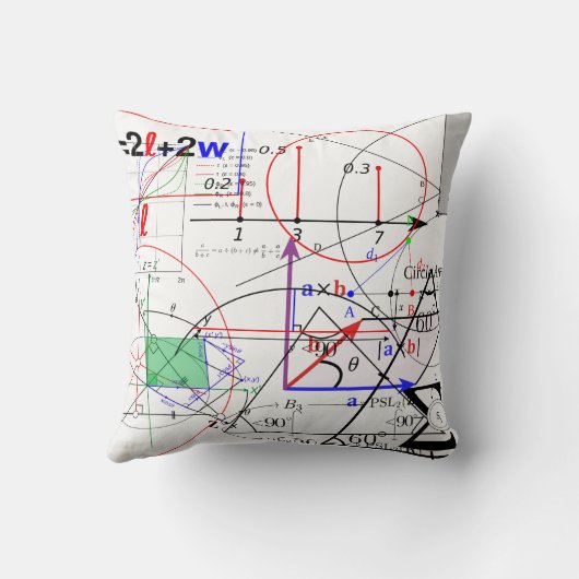 パターン（の模様が）あるな数学の物理学科学の同等化の方式 クッション (裏面)