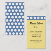 パターン（の模様が）あるな水玉模様の名刺 名刺 (正面/裏面)