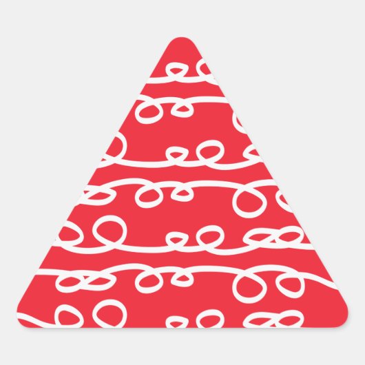 パターン（の模様が）あるな渦巻 三角形シール (正面)